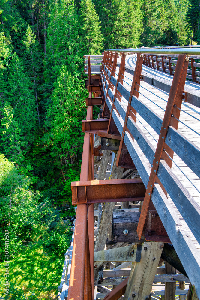 Amazing view of Kinsol Trestle Bridge in Vancouver Island - Canada Amazing view of Kinsol Trestle Bridge in Vancouver Island - Canada