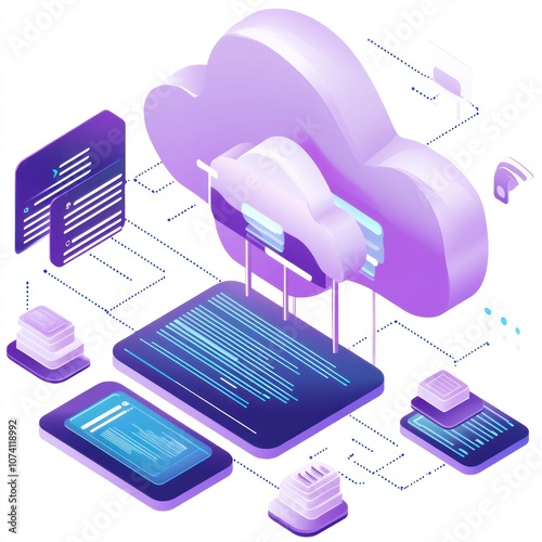 Cloud based software as a service (SaaS) photo