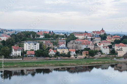 view of the town of Meissen photo