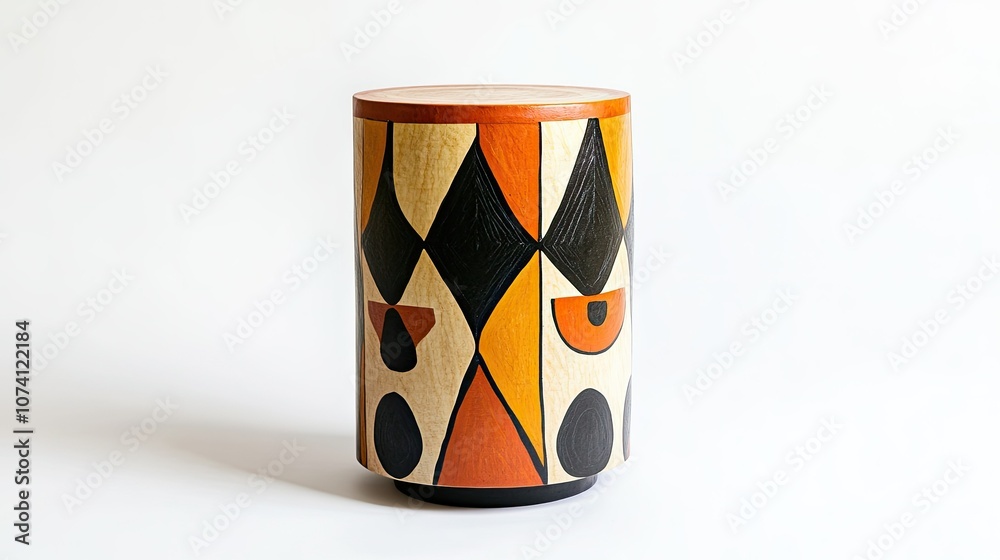 Obraz premium Colorful Abstract Wooden Stool Design