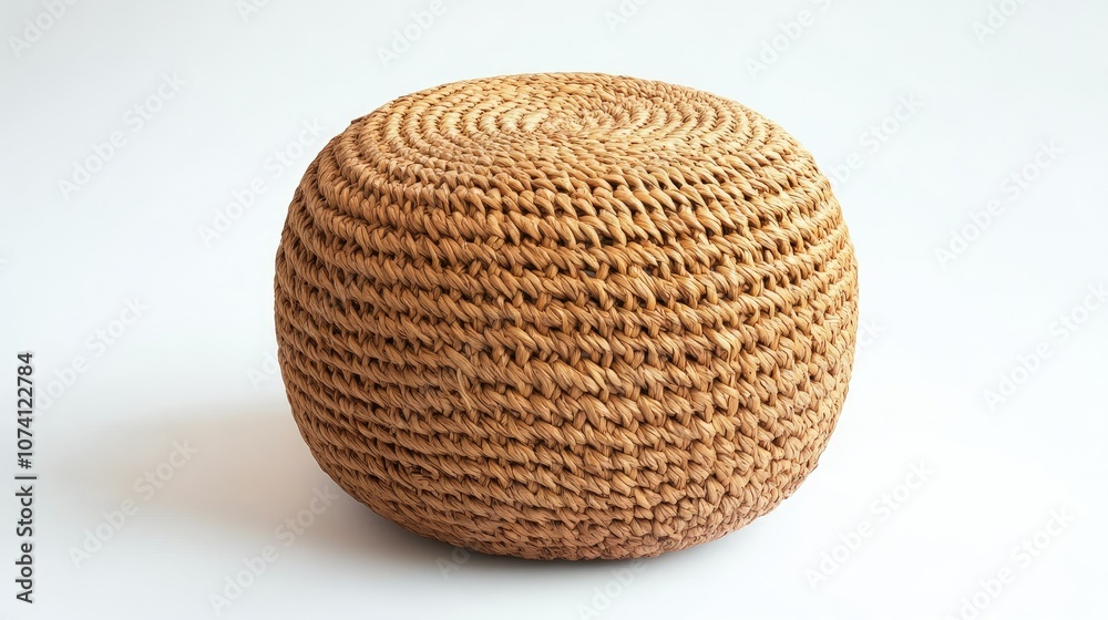Natural Woven Round Stool for Home Decor Natural Woven Round Stool for Home Decor