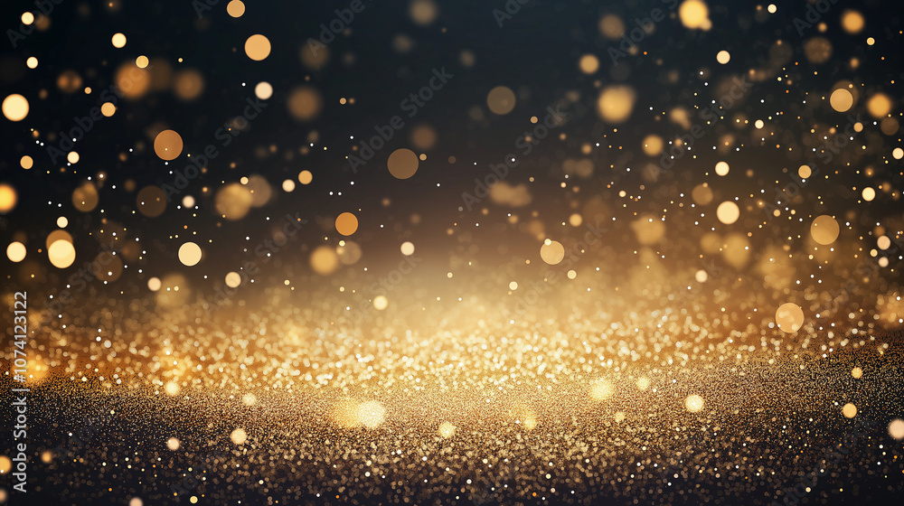 Golden Glitter Sparkle Background Golden Glitter Sparkle Background