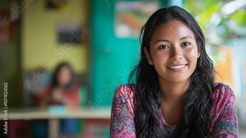 A trafficking survivor receiving support at a rehabilitation center, reflecting the long-term impact of human trafficking