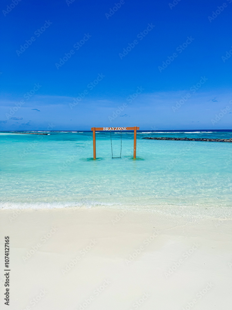 View of Fulidhoo island in the Maldives View of Fulidhoo island in the Maldives