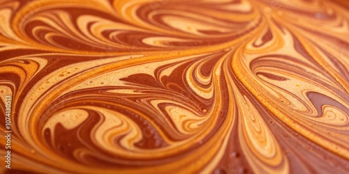 Abstract orange and brown background with swirling patterns , orange, brown, abstract, background, texture, design, wallpaper photo