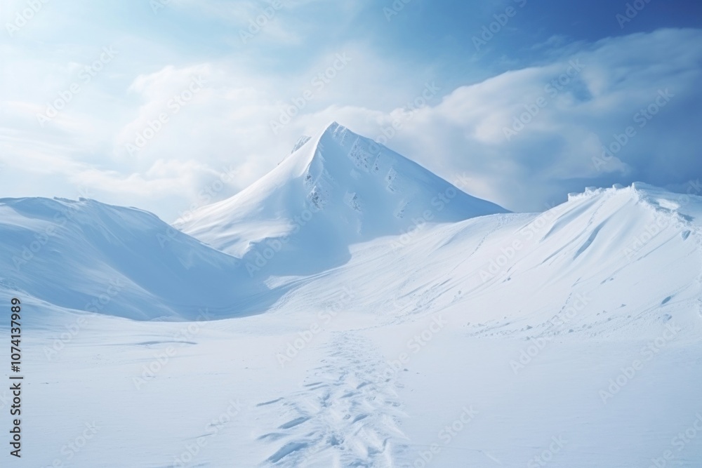 Mountain nature snow landscape. Mountain nature snow landscape.