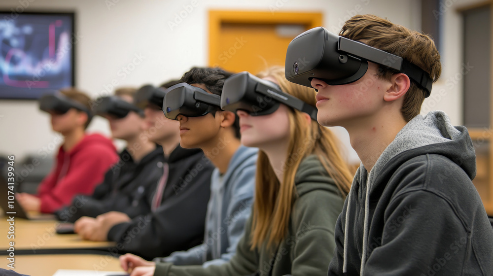 Students Immersed in Virtual Reality Educational Experience Students Immersed in Virtual Reality Educational Experience