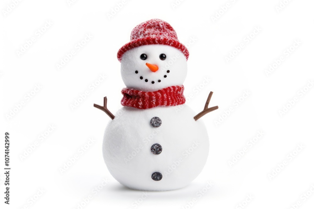 Snowman winter white white background. Snowman winter white white background.