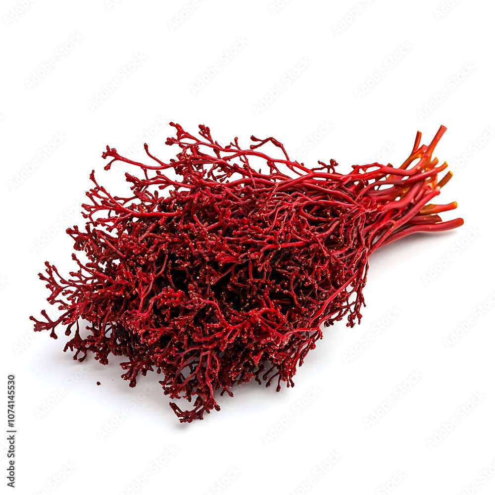 Naklejka premium Amranthas Red isolated on a with a white background, close up