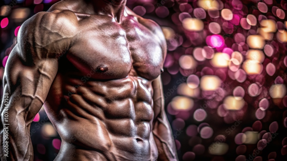 Stunning Bokeh Effect Showcasing the Intricate Details of Muscle Trunks in a Natural Setting, Perfect for Fitness and Health-Themed Content and Visuals Stunning Bokeh Effect Showcasing the Intricate Details of Muscle Trunks in a Natural Setting, Perfect for Fitness and Health-Themed Content and Visuals