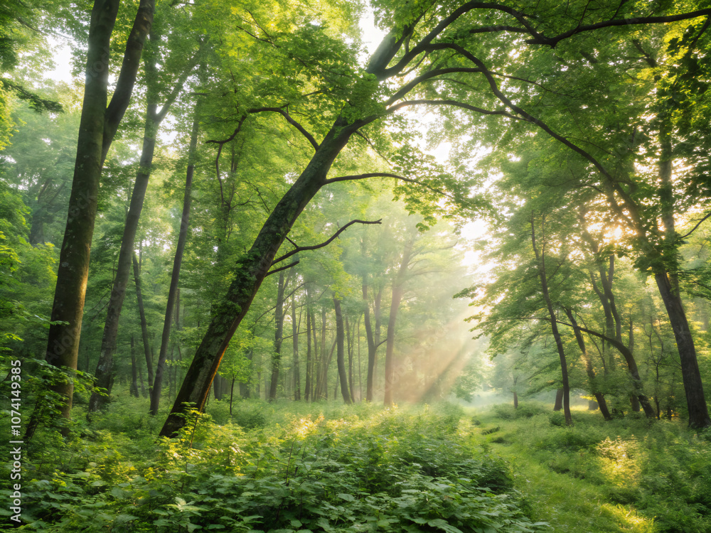 morning in the forest. forest, trees, tree, nature, sun, landscape, light, mist, autumn, fog, misty, path, green, woods, sunlight, woodland, spring, wood, foliage, morning, foggy, sunrise, fall, seaso