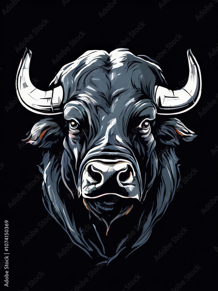 the AI Image Generator, a Bull Head the AI Image Generator, a Bull Head