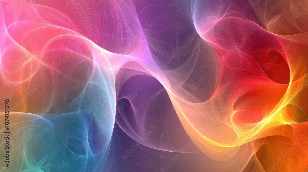 Obraz premium Abstract fractal wallpaper for creative graphic design ideal for desktop use Digital artwork formatted for 16 9 widescreen displays