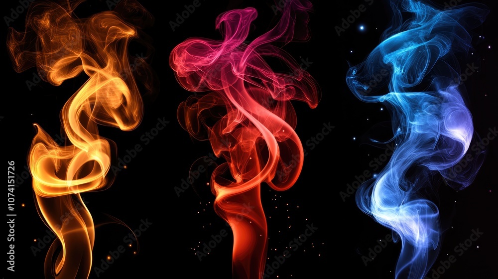 Obraz premium Smoke element patterns