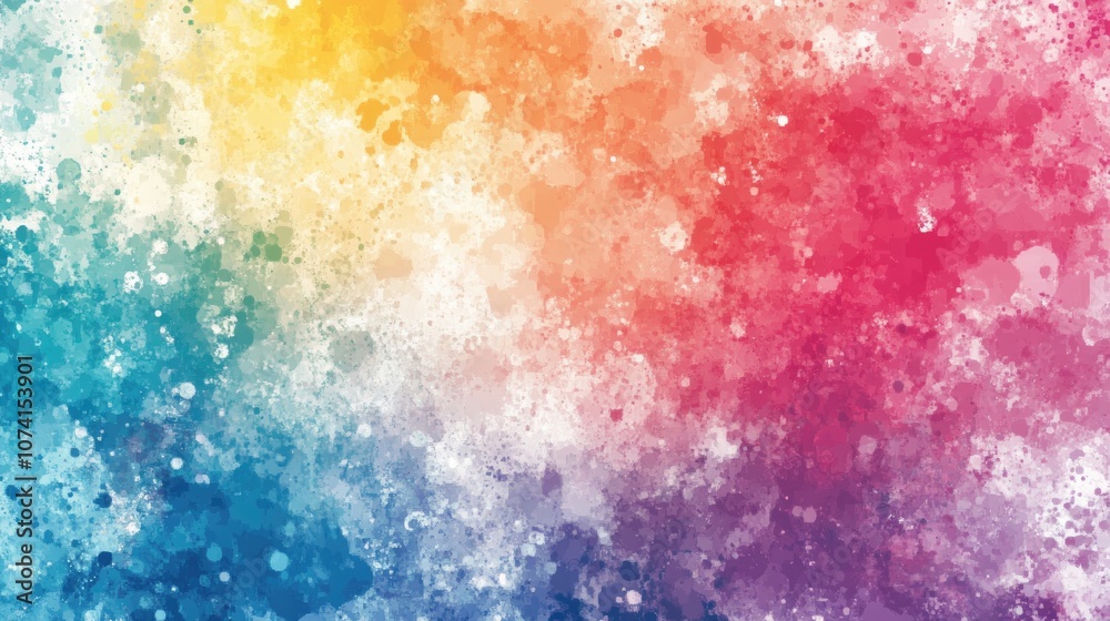 Fototapeta premium Colorful abstract background featuring diverse paint stains and blots