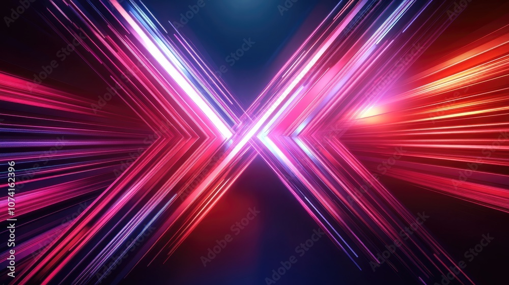 Modern abstract high speed arrow light effects create a dynamic motion ideal for a futuristic banner or poster design background concept Modern abstract high speed arrow light effects create a dynamic motion ideal for a futuristic banner or poster design background concept