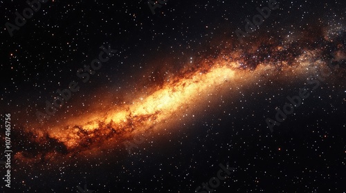 3D cartoon rendering of the Milky Way