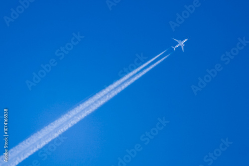 airplane in the sky photo