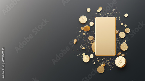 Golden Gift Card Mockup on ...