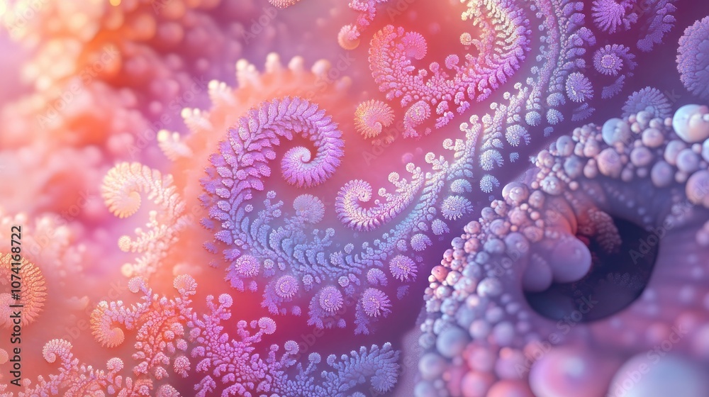 Abstract fractal patterns and shapes in a 3D cartoon rendering Dynamic flowing natural forms featuring flowers and spirals A mysterious psychedelic relaxation pattern Abstract fractal patterns and shapes in a 3D cartoon rendering Dynamic flowing natural forms featuring flowers and spirals A mysterious psychedelic relaxation pattern