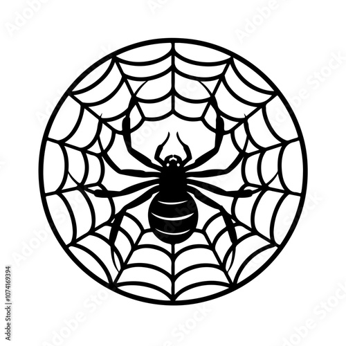 Spider Web Vector Logo
