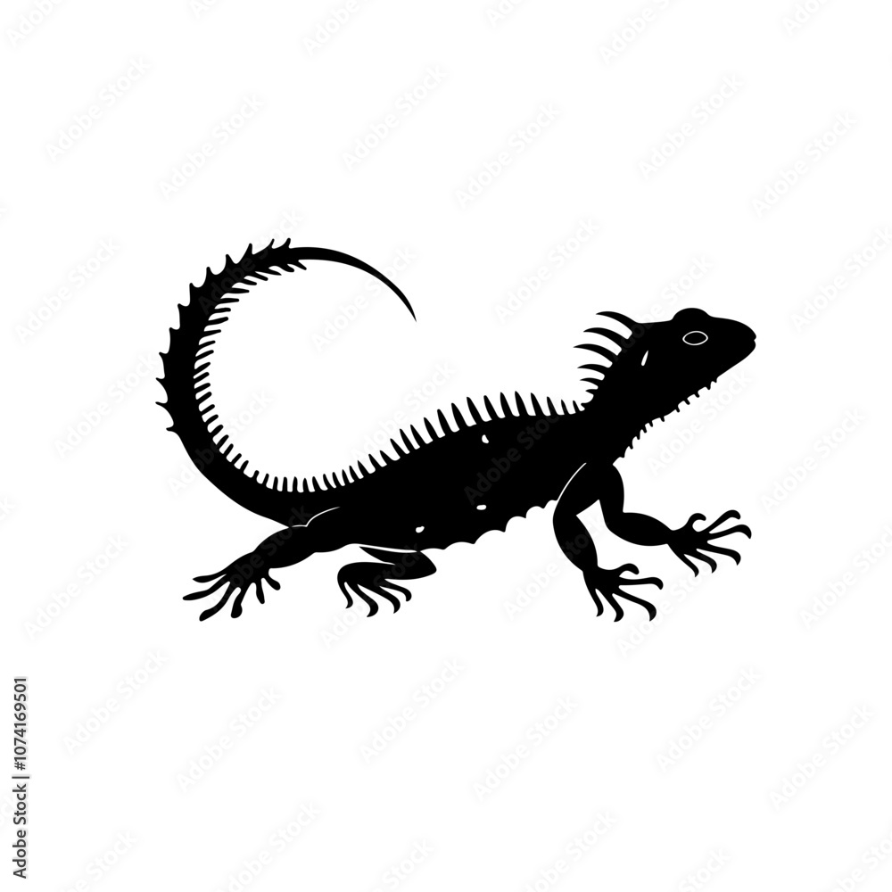 Obraz premium Spiny tailed Lizard Vector Logo