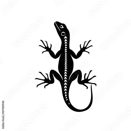 Spiny tailed Lizard Vector Logo