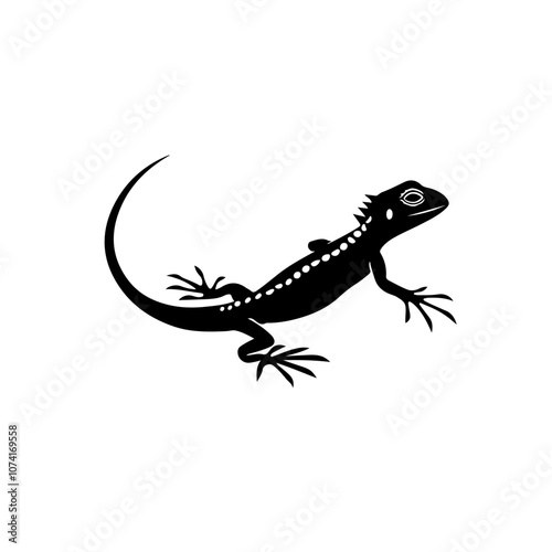 Spiny tailed Lizard Vector Logo