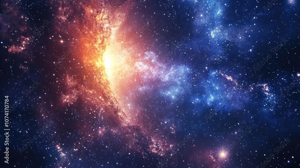 3D cartoon depiction of stars and a galaxy in open space 3D cartoon depiction of stars and a galaxy in open space