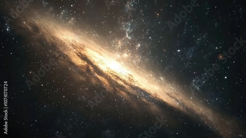 Deep space star field illustrated in a 3D cartoon rendering featuring a universe filled with stars and gas in the far distant cosmos