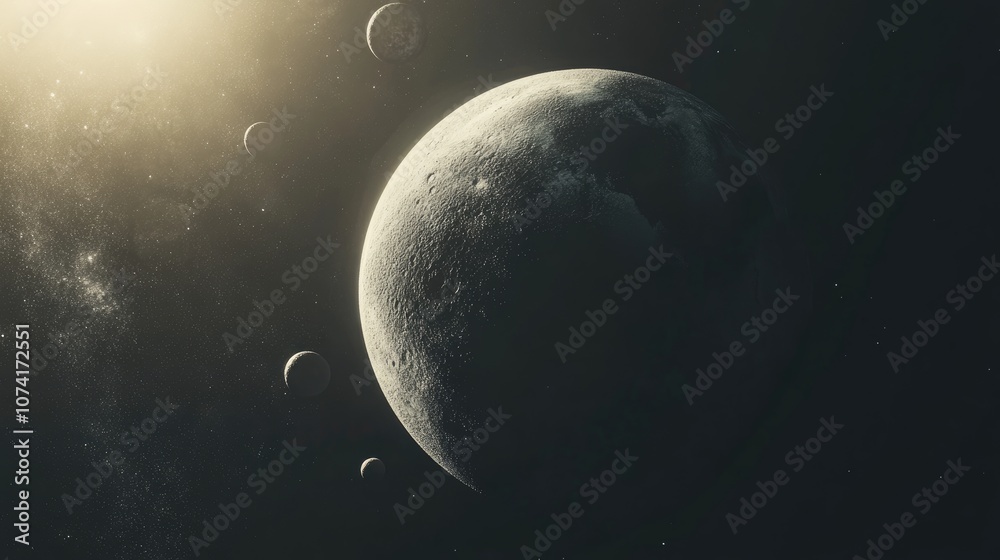 3D render of a super earth planet an exoplanet that is realistic and suitable for colonization depicting an earth like planet in distant space with a background of planets 3D render of a super earth planet an exoplanet that is realistic and suitable for colonization depicting an earth like planet in distant space with a background of planets
