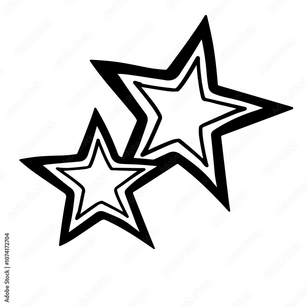 Split Stars Vector Logo Split Stars Vector Logo
