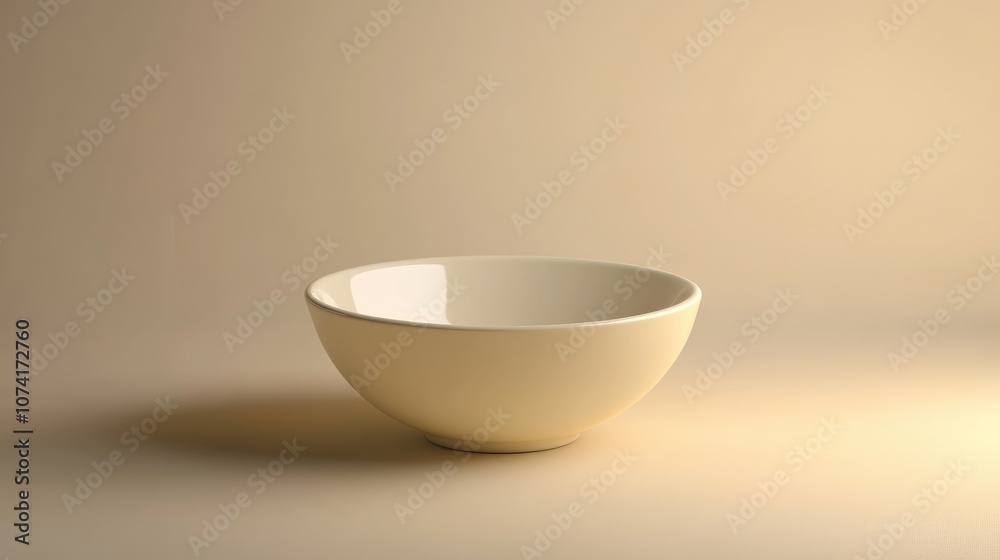 3D cartoon depiction of an empty bowl 3D cartoon depiction of an empty bowl