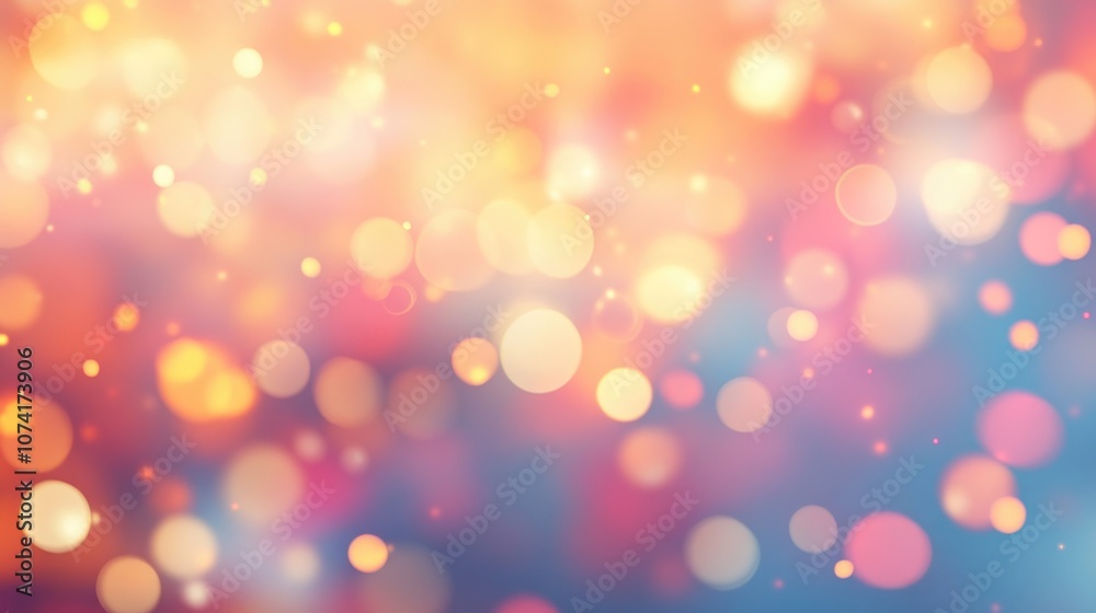 Abstract Bokeh Banner with Soft Bright Colors 3D Cartoon Rendering and Defocused Sunlight Glow Abstract Bokeh Banner with Soft Bright Colors 3D Cartoon Rendering and Defocused Sunlight Glow