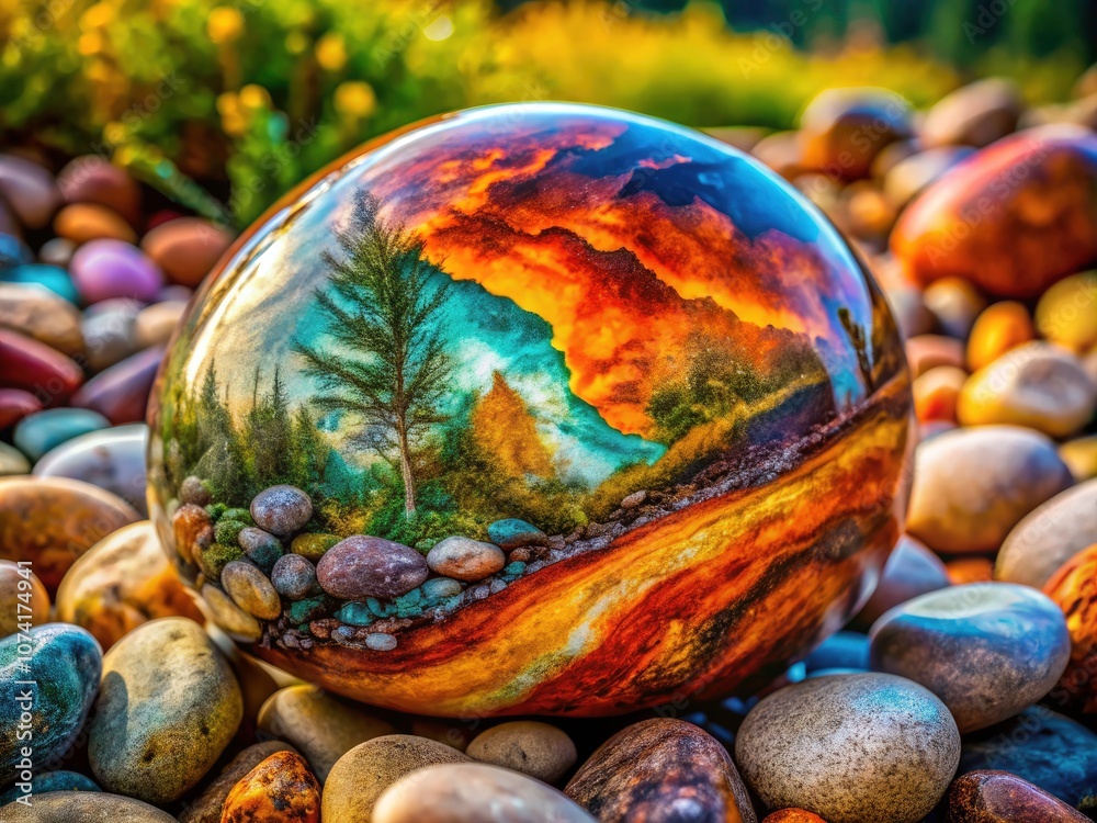 Mesmerizing Abstract Painting of Stone Beauty - Intricate Details and Natural Wonder