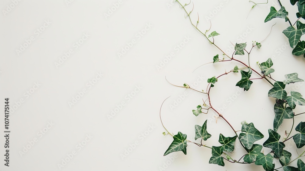 Elegant Vine White Background Picture: A Touch of Natural Beauty