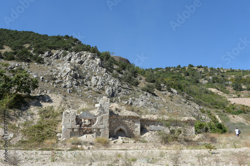 Ruins of the I.S. Kefeli cannery in Balaklava. Crimea