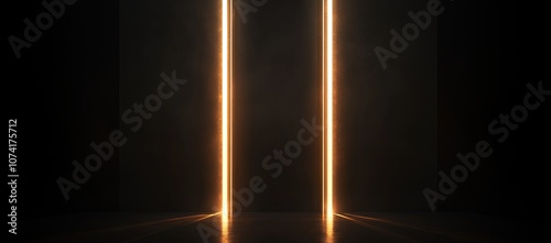 Wallpaper Mural Two vertical beams of light on a black background. Torontodigital.ca