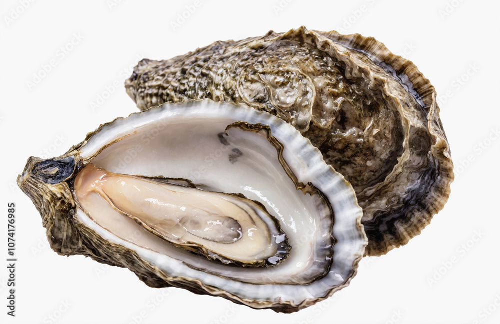 Freshly Shucked Oyster on the Half Shell Freshly Shucked Oyster on the Half Shell