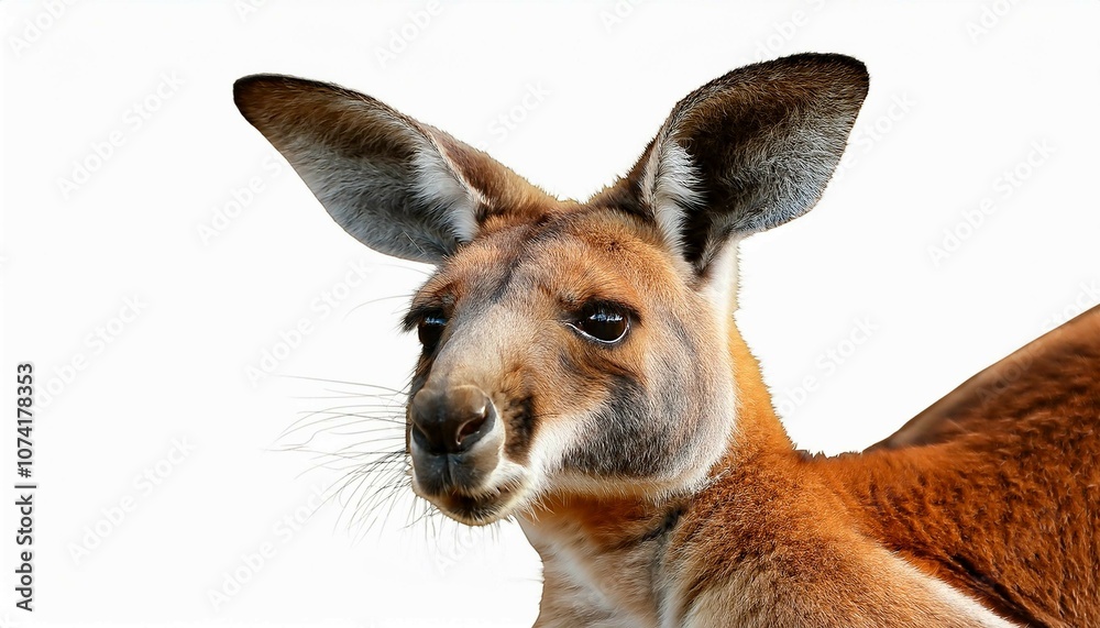Fototapeta premium kangaroo isolated on white background