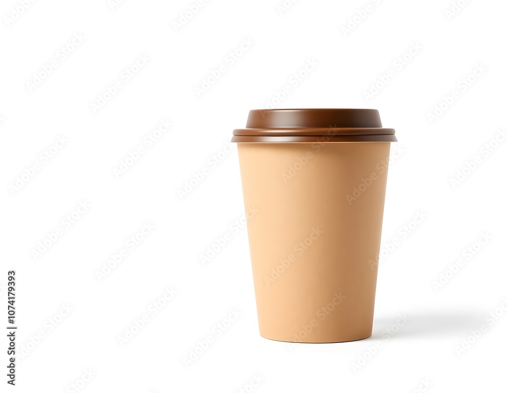 Minimalist Blank Kraft Coffee Cup for Takeaway, paper cup, Take-out coffee cup Minimalist Blank Kraft Coffee Cup for Takeaway, paper cup, Take-out coffee cup