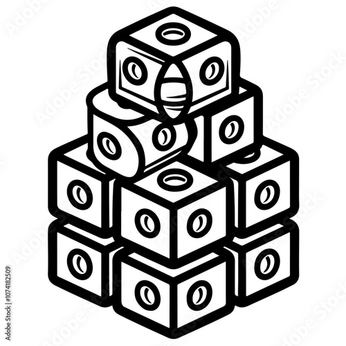 Stacking Game Vector Logo