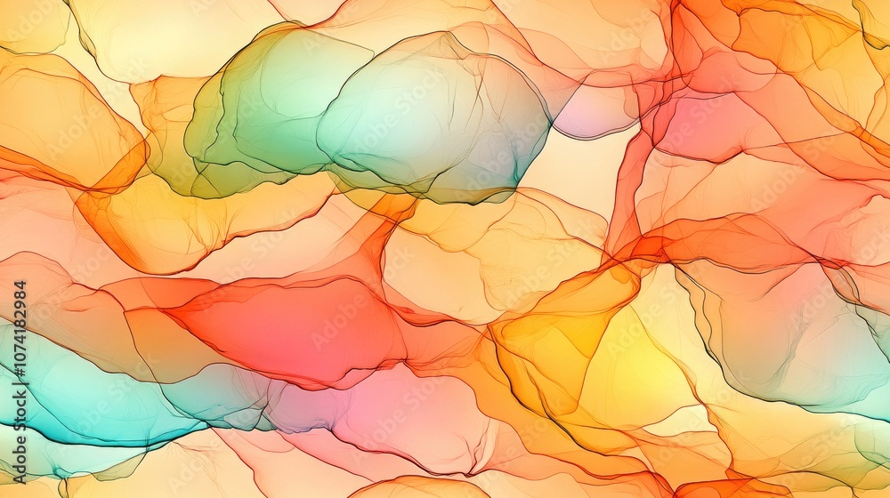 Seamless pattern of luminous alcohol ink on a light background vibrant and translucent design for decorative banners Seamless pattern of luminous alcohol ink on a light background vibrant and translucent design for decorative banners