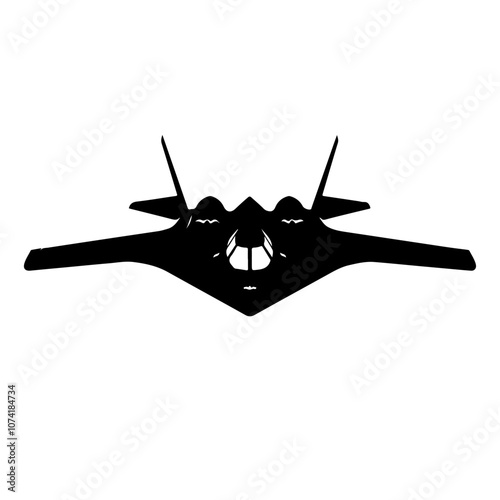 Stealth Bomber Vector Logo