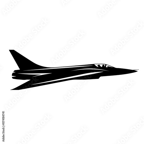 Stealth Fighter Jet Vector Logo