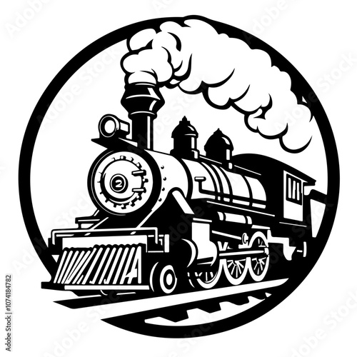Steam Engine Vector Logo