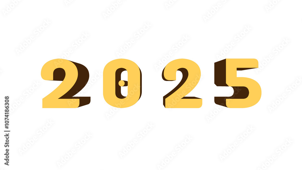 Happy New Year 2025 Transparent background vector. New Year 2025 text design. New year 2025 vector design with realistic 3D numbers and letters. Happy New Year 2025 Transparent background vector. New Year 2025 text design. New year 2025 vector design with realistic 3D numbers and letters.