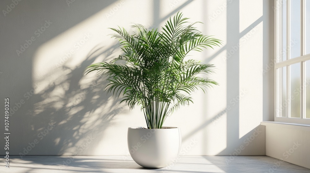 3D rendering of an indoor plant 3D rendering of an indoor plant
