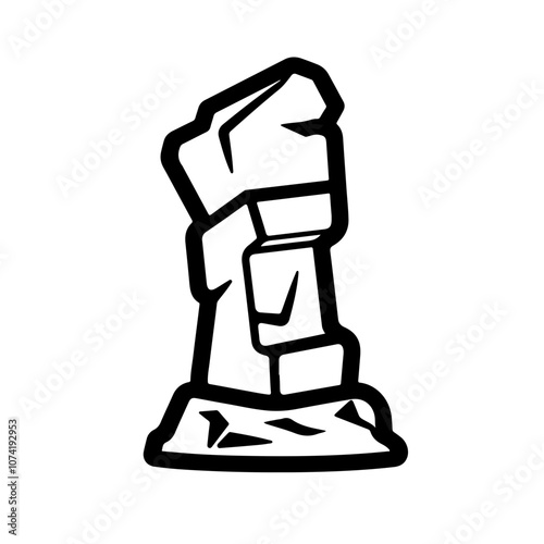 Stone Crusher Vector Logo
