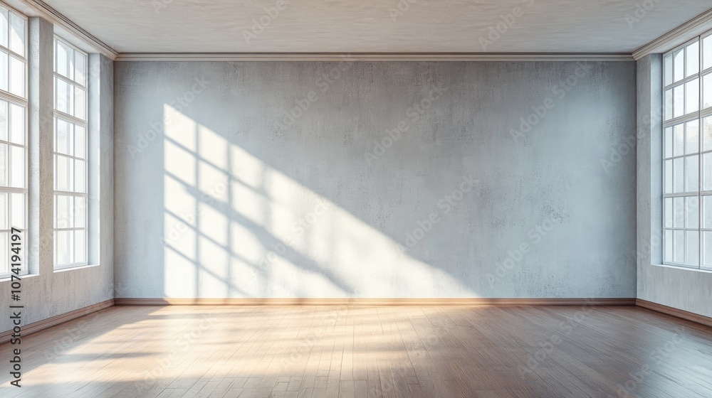 Empty interior with 3D rendering Empty interior with 3D rendering
